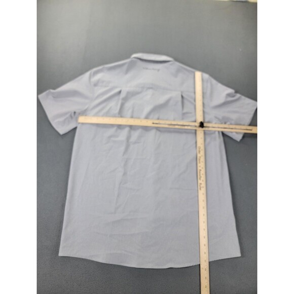 William Murray Shirt Mens 2XL Gray Short Sleeve Button Front Golf Stretch Tech - Picture 9 of 13